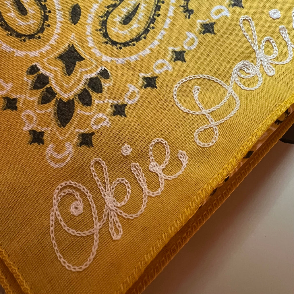 Goldenrod Personalized Bandana