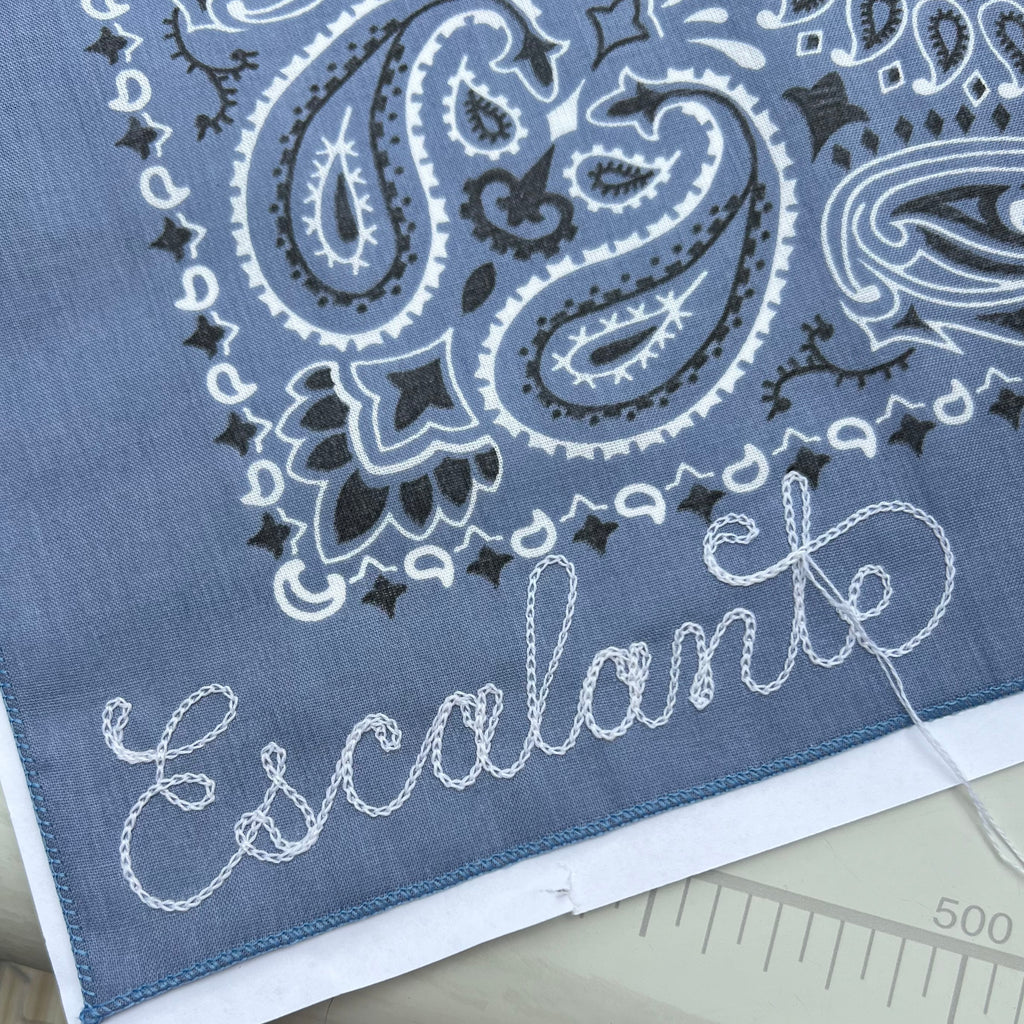 Chambray Personalized Bandana