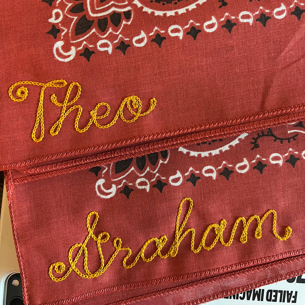 Terrcotta Personalized Bandana