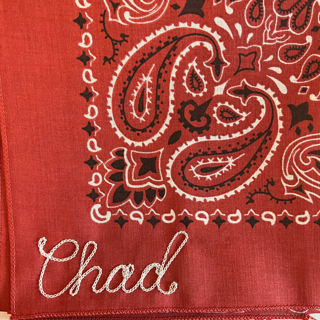 Terrcotta Personalized Bandana