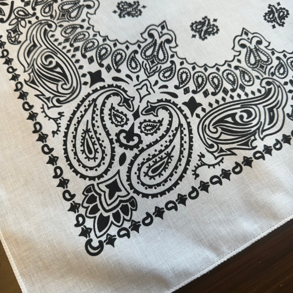 White Personalized Bandana